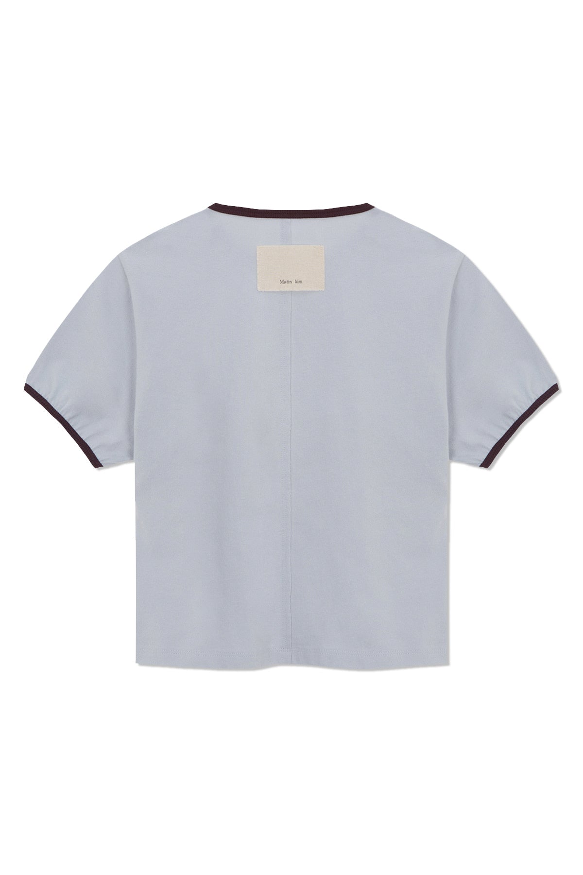 Matinkim Stud Logo Ringer Top IN Smoke Blue