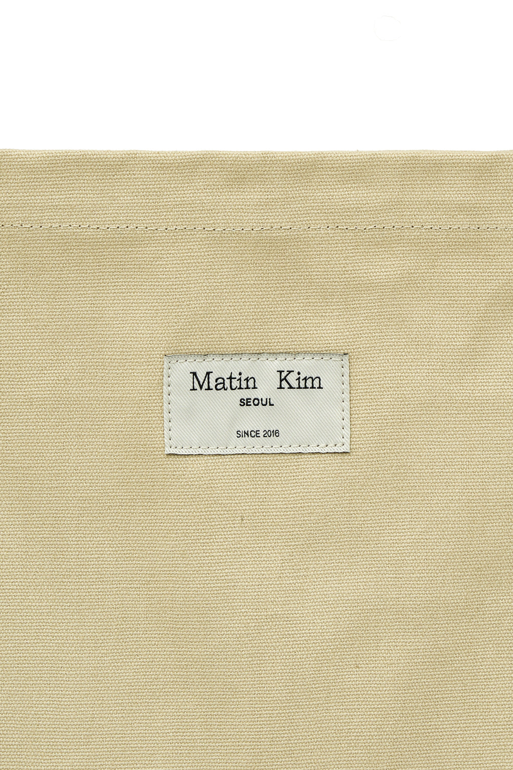 Matinkim Eyelet Logo Canvas Ecobag IN Beige