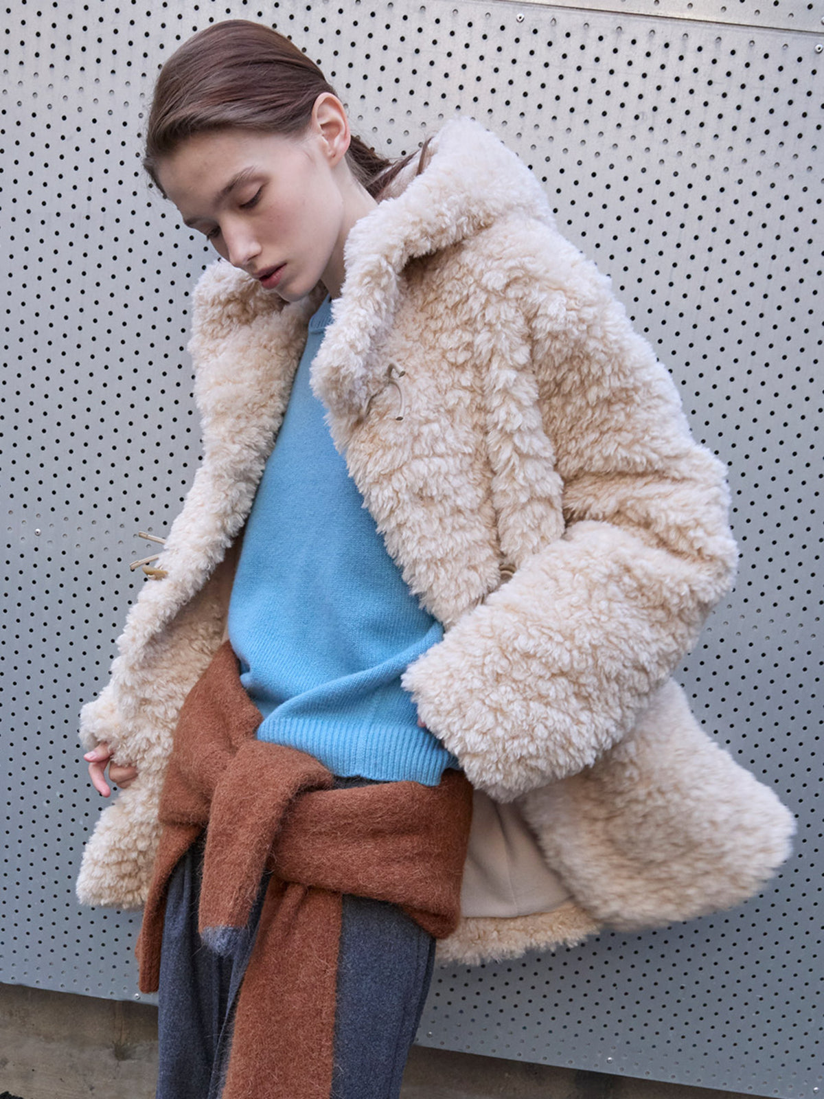 Raive Hood Toggle-Detail Fur Jacket