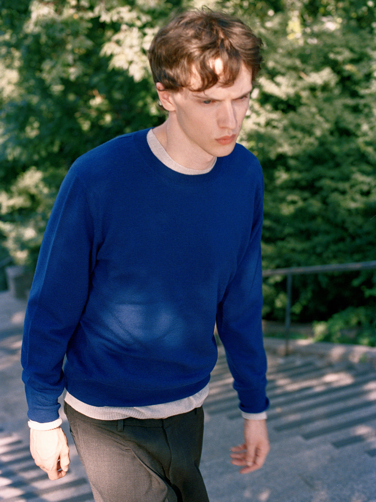 Nothing Written Rove round pullover (Blue)