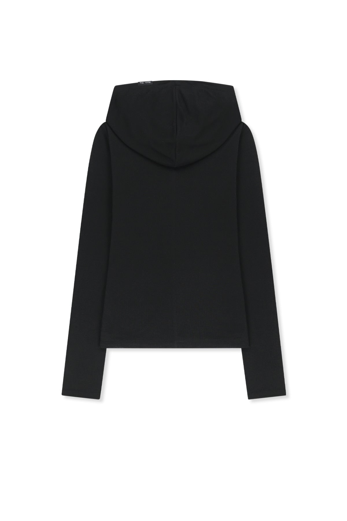 Matinkim Double Layer Button Hood Top IN Black