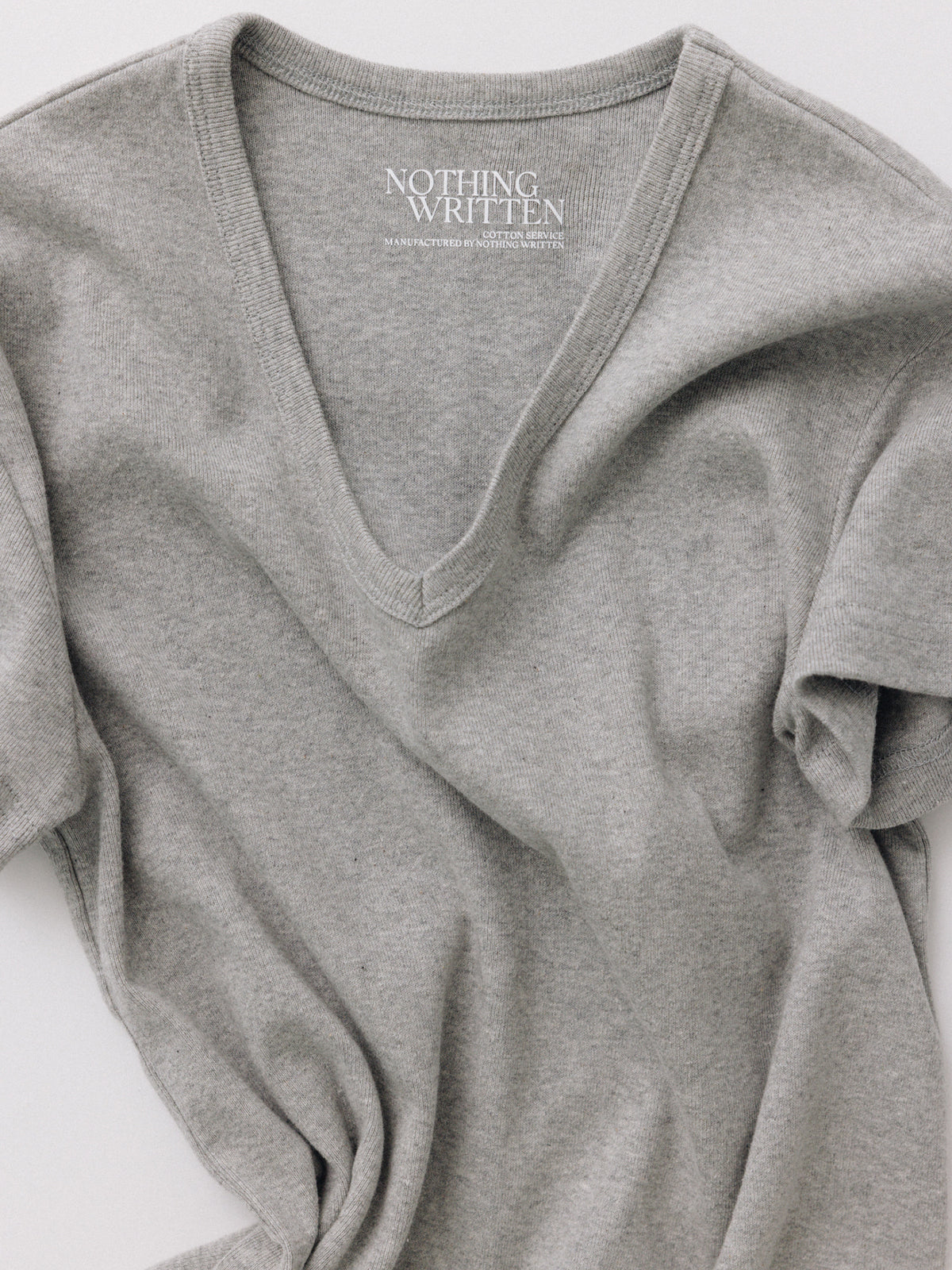 Nothing Written 90s v-neck t-shirt (Gray)