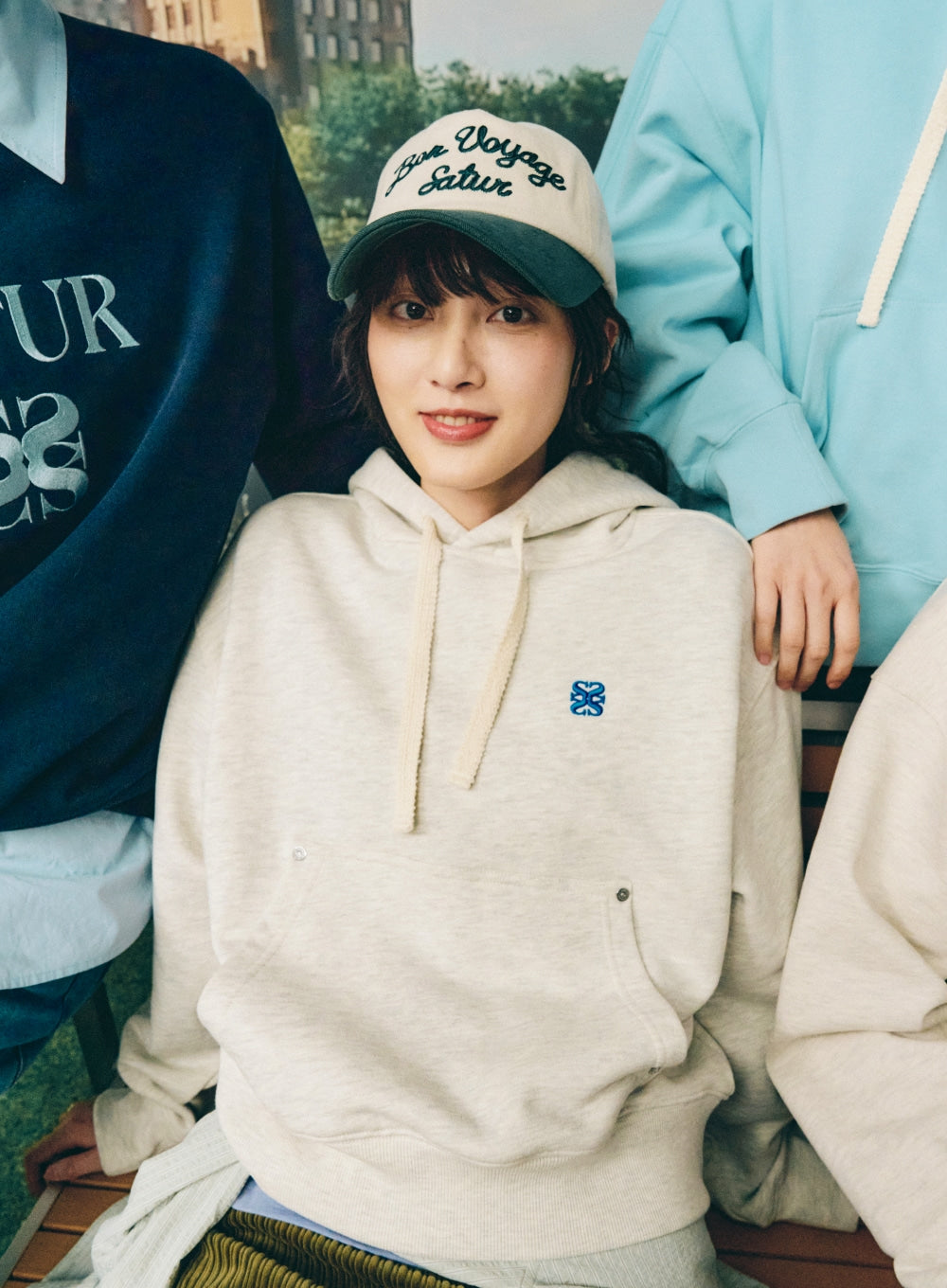 [satur] Bon Voyage Contrast 5 Panel Ball Cap - Deep Green