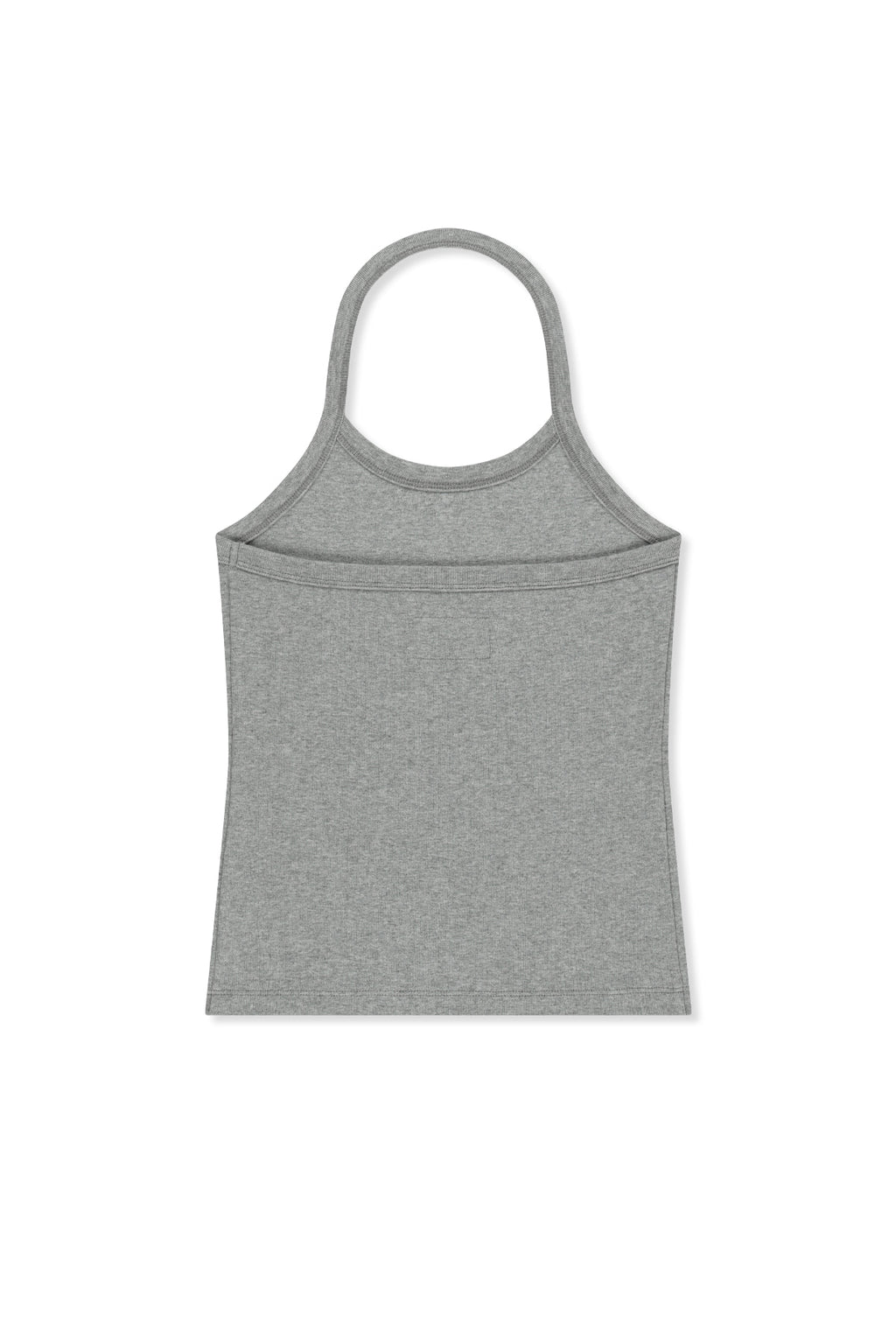 Matinkim Label Detail Halter Tank Top IN Grey