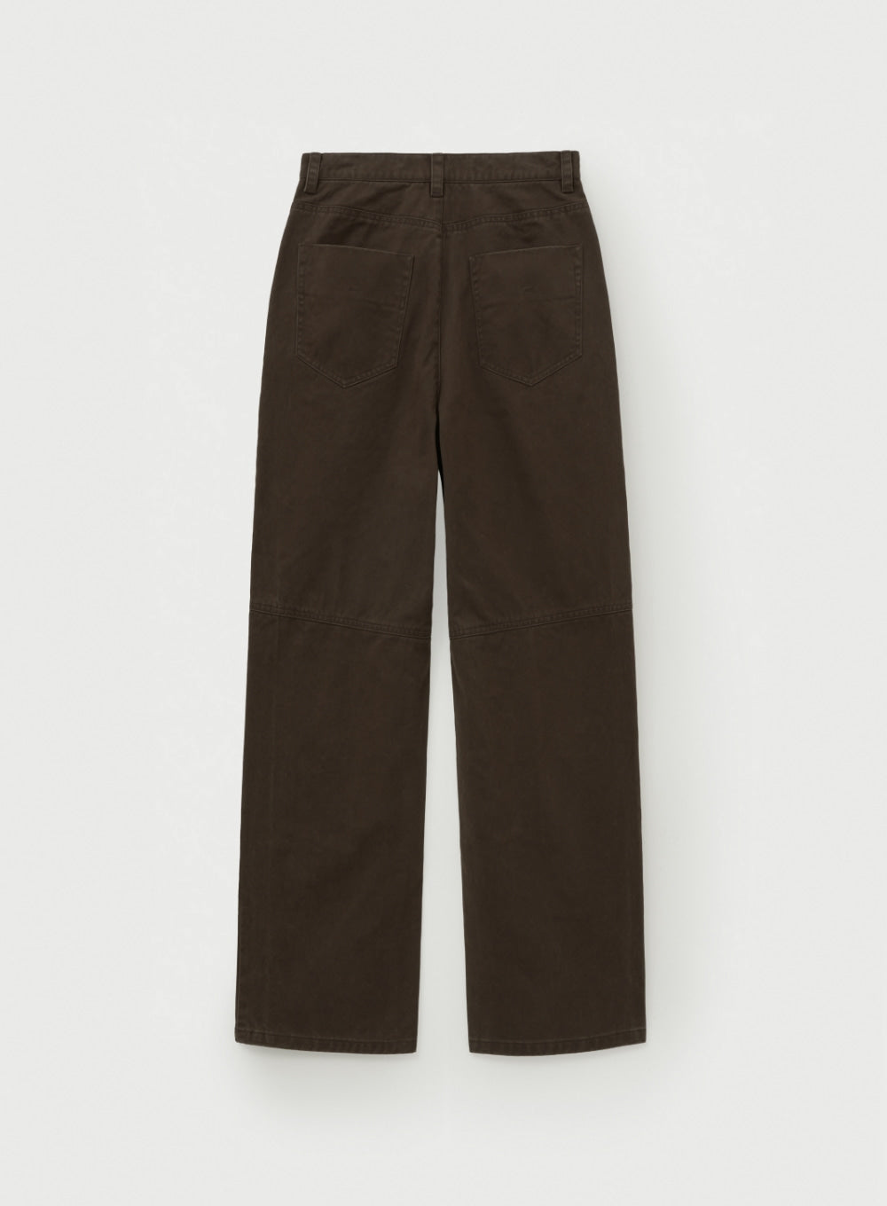 [satur] (W) Dying Semi Wide Fatigue Pants - Brown