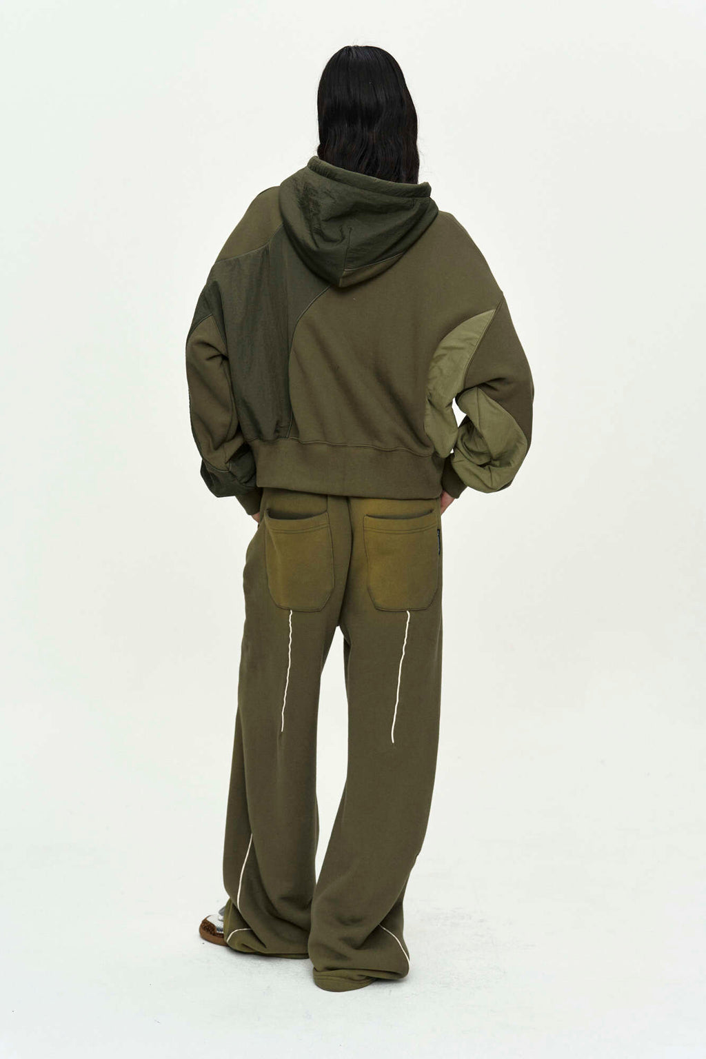 Andersson Bell Patchwork MA-1 Hoodie Zip UP