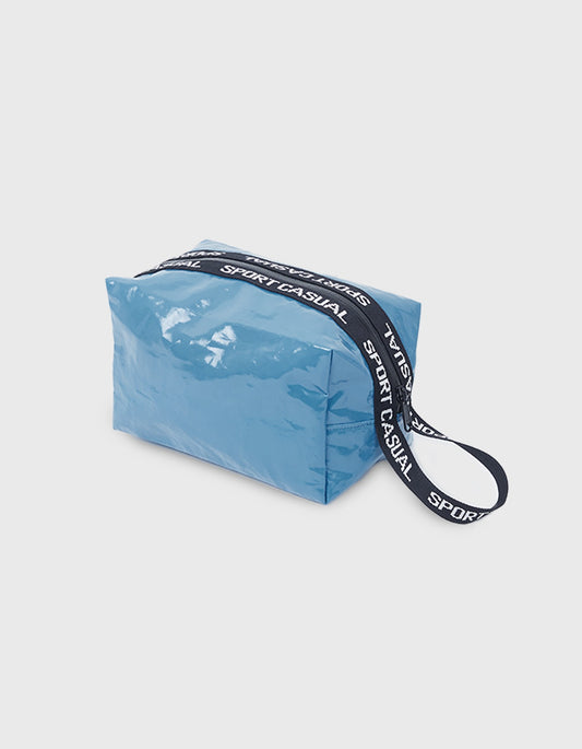 PATENT SPORTS POUCH / Sky Blue