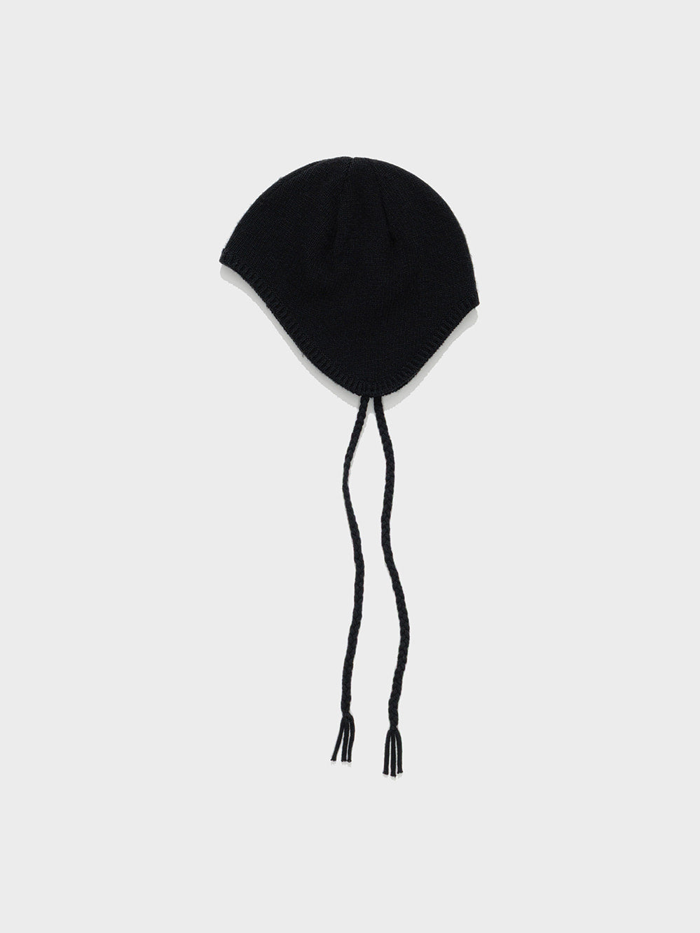 Low Classic Wool Cash Blend Earflap Beanie Black