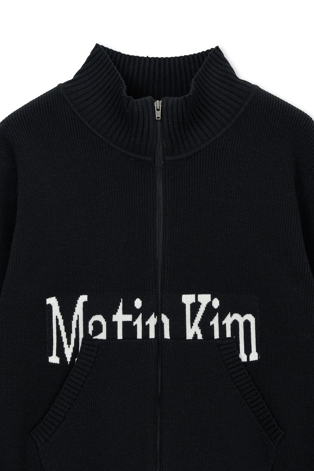 Matinkim Matin Spell Point Knit Zip UP IN Black