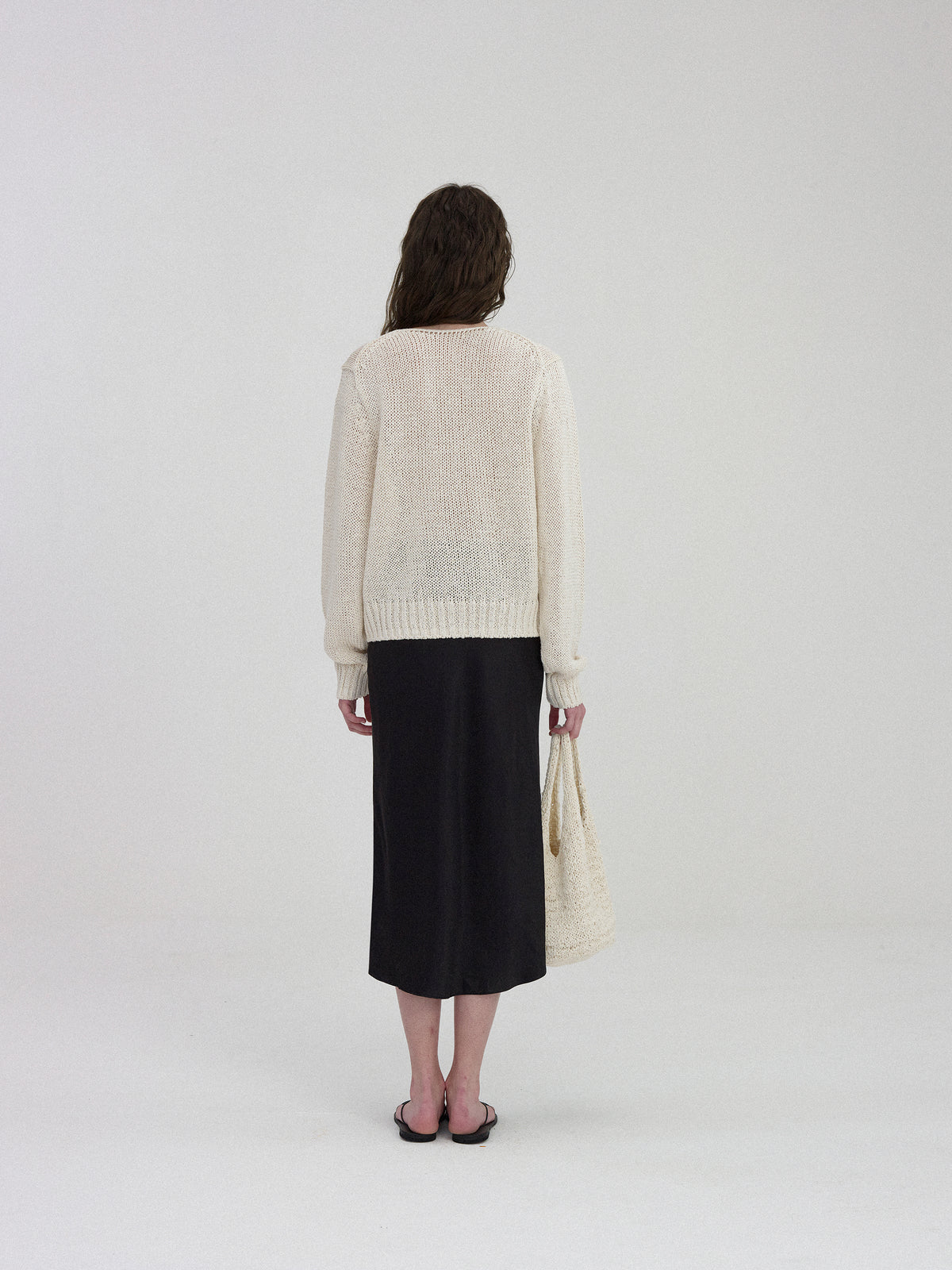 Nothing Written Handmade knitted bag (Ivory)