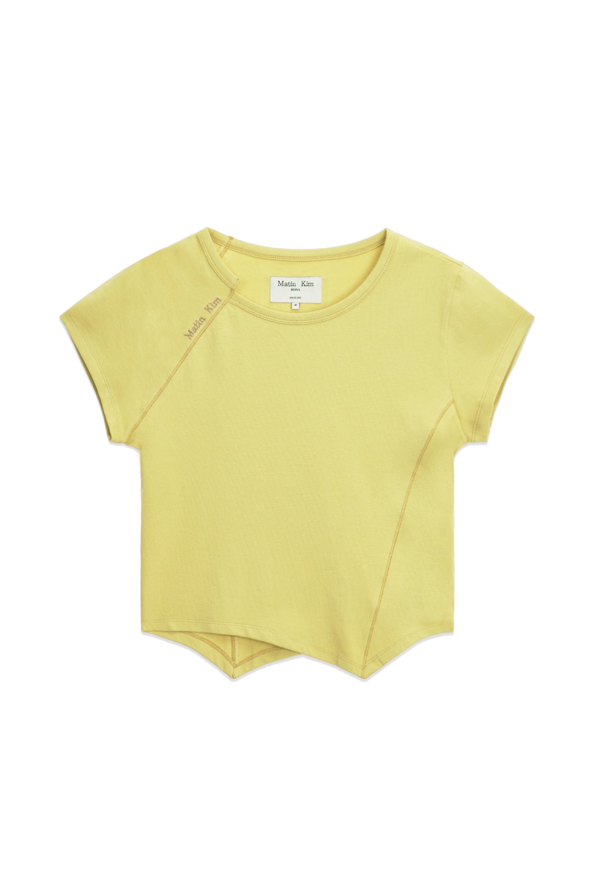 Matinkim Twist Point Slim Top IN Lime