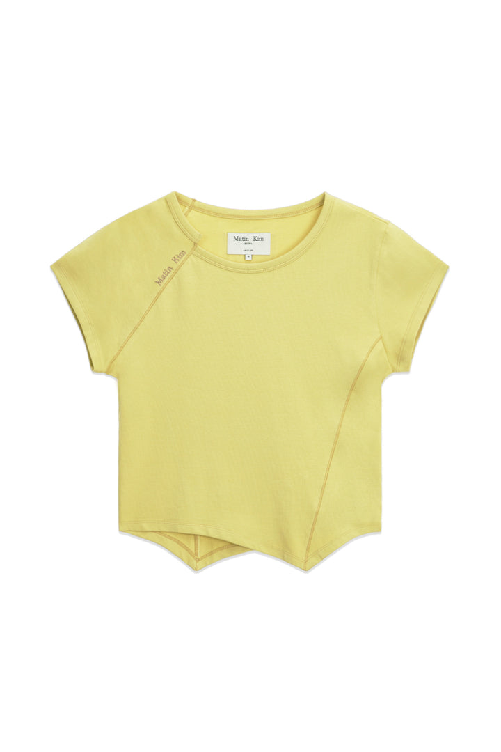 Matinkim Twist Point Slim Top IN Lime