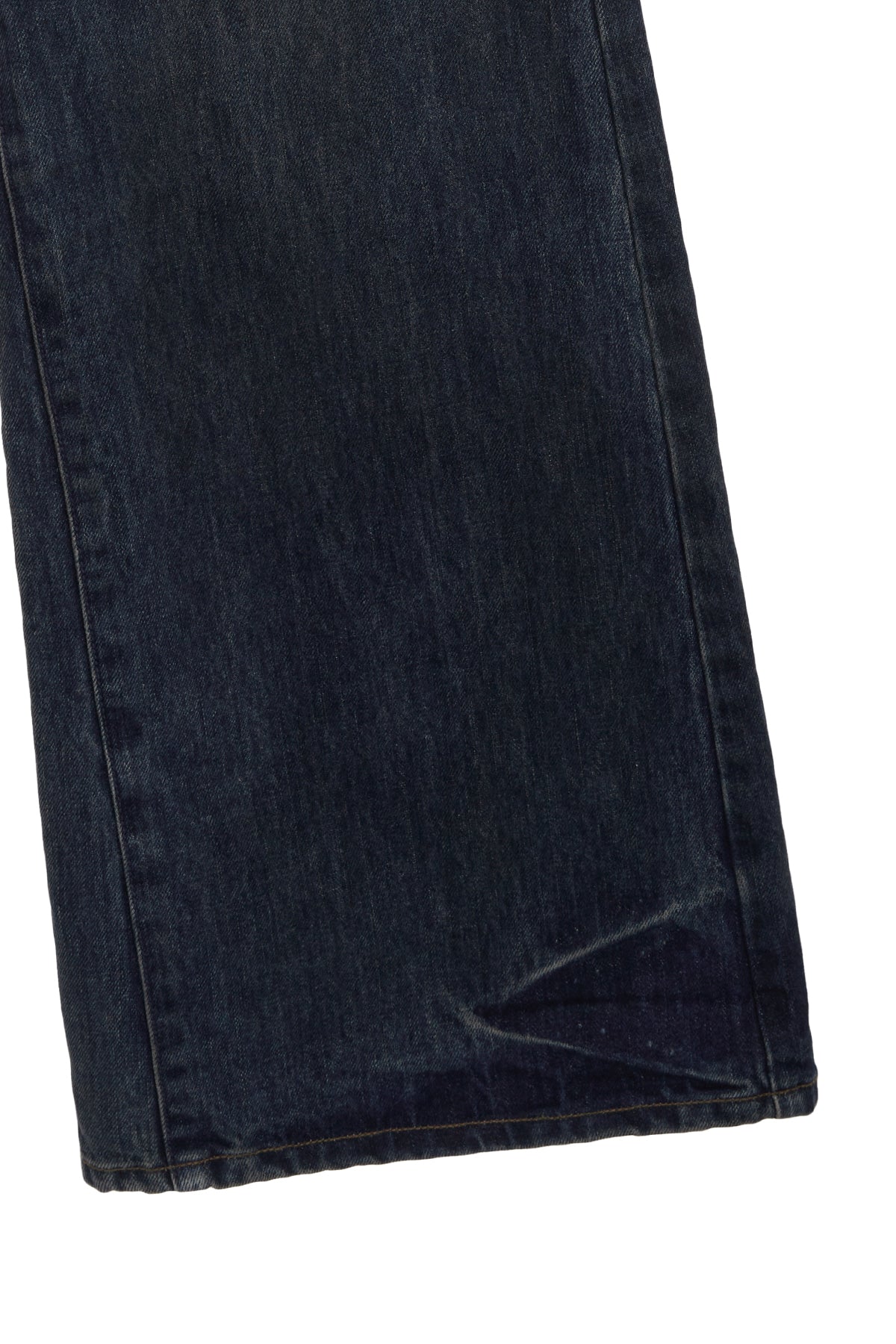 [matinkim] LOWRISE BOOTS CUT DENIM PANTS FOR MEN IN BLUE