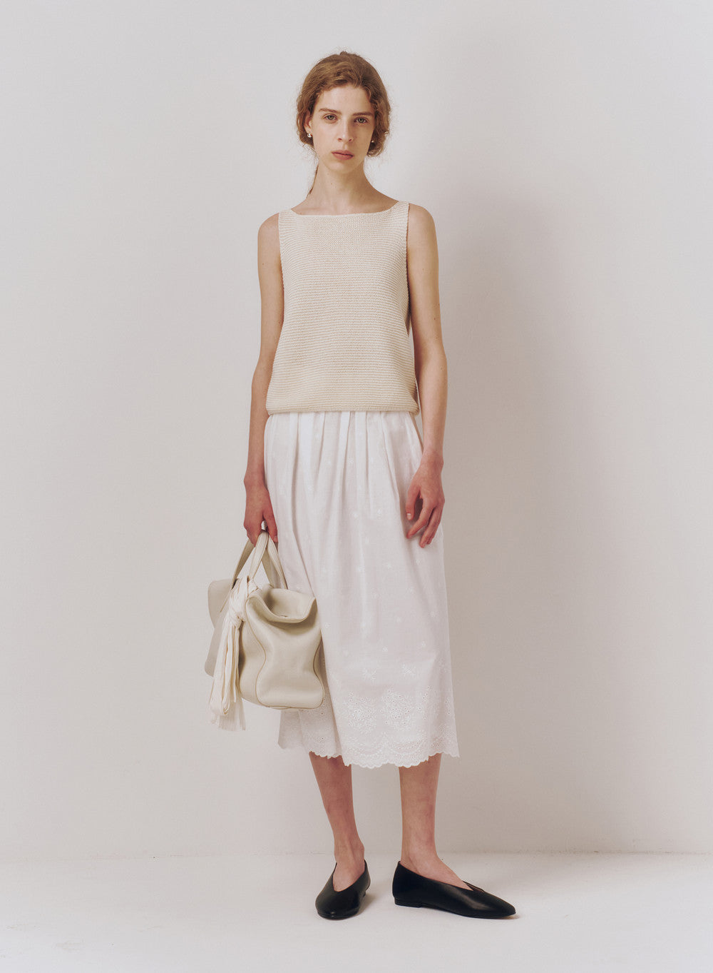 Kindersalmon Coppélia Lace Skirt White