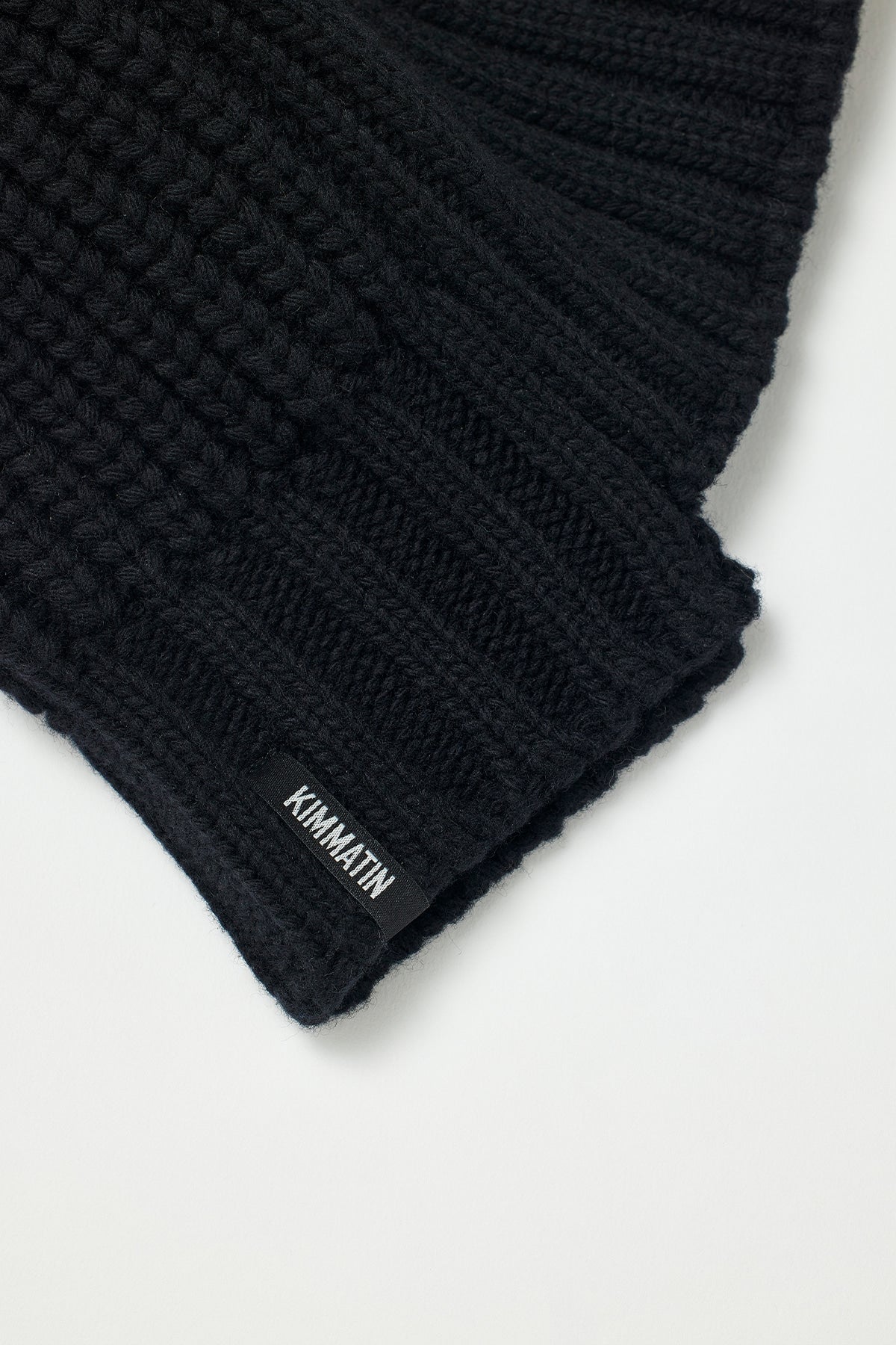 Matinkim Unbalance Knit Beanie IN Black