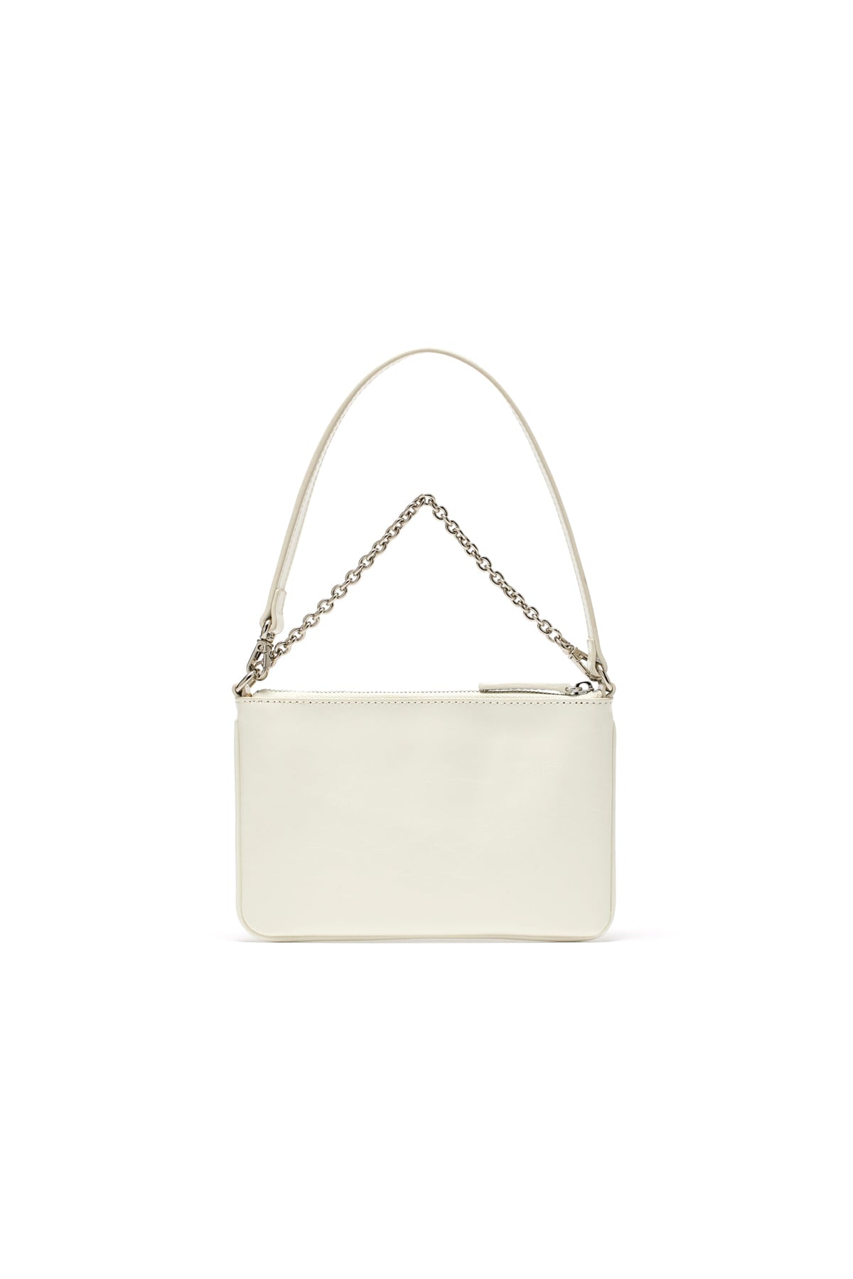 [matinkim] GLOSSY LEATHER MICRO BAG IN IVORY