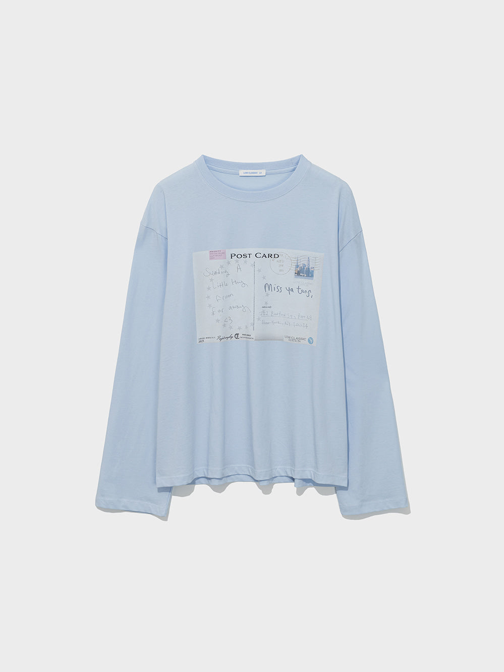 Low Classic Postcard Long Sleeve Tee Blue