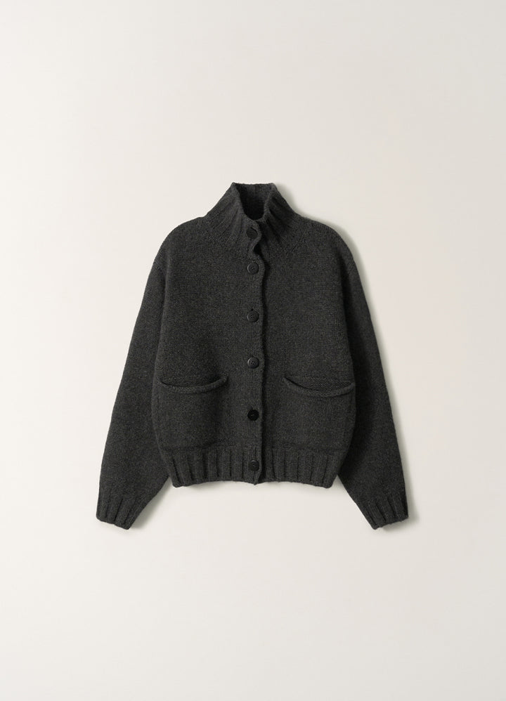 Nothing Written Marrie soft pocket cardigan (Charcoal)