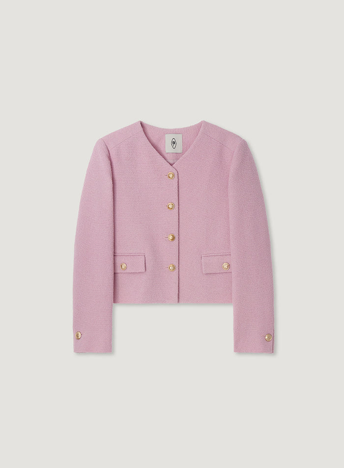 Mango Maniplease Kale Tweed Jacket