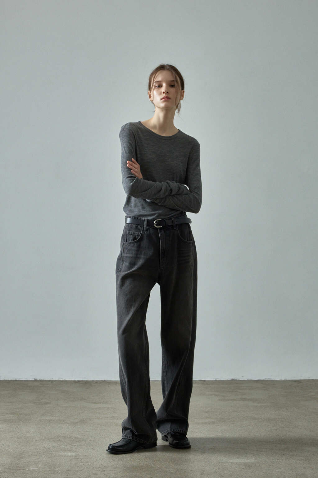 Facade Pattern Classic Denim faded black