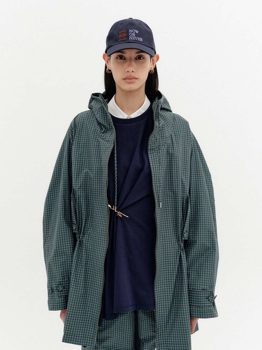 EENK Logo Embroidered Point Cap - Navy
