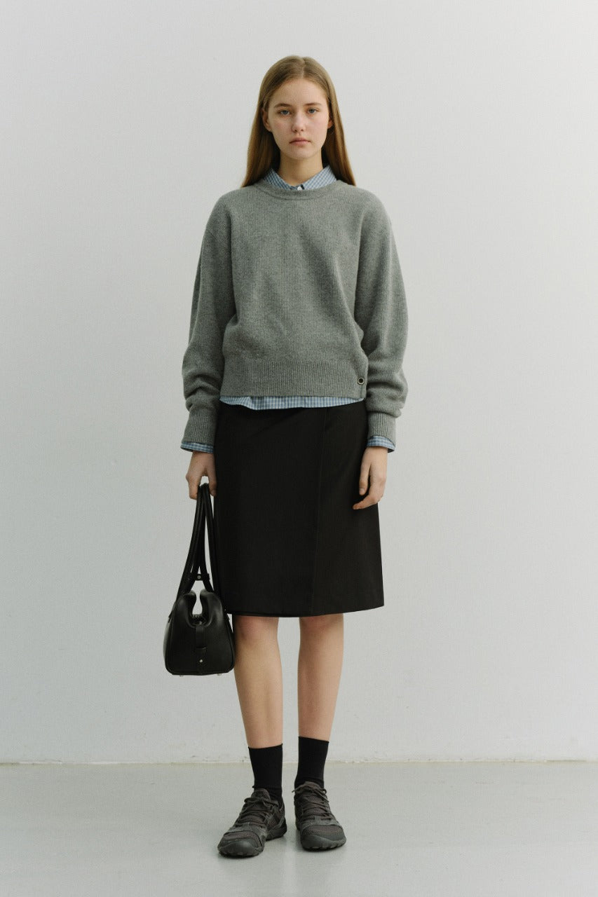 Dunst Pleats Midi Skirt Black