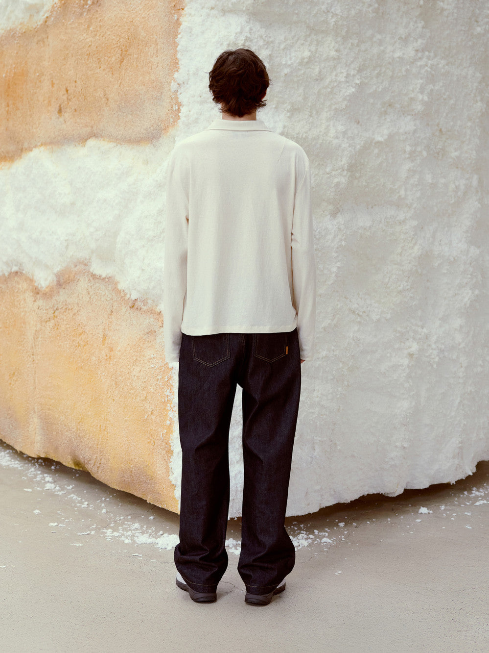 Low Classic Washed Jersey Long Sleeve T-Shirt Oatmeal
