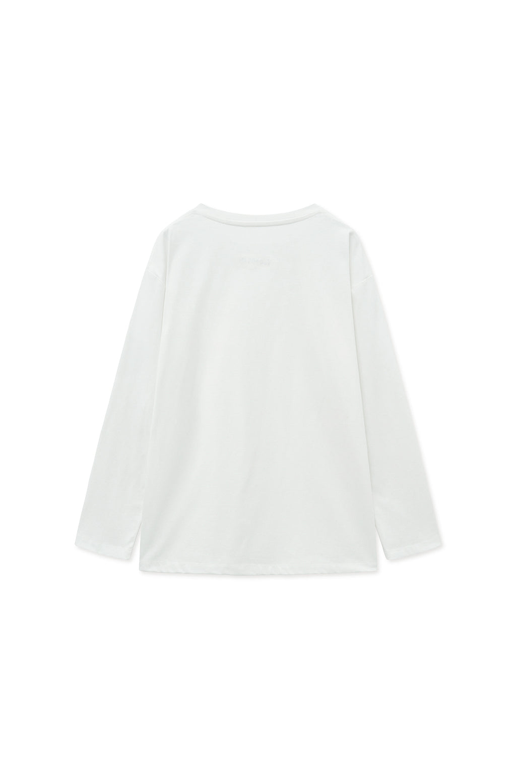 [matinkim] TUCK POINT LONG SLEEVE TOP FOR WOMEN IN WHITE