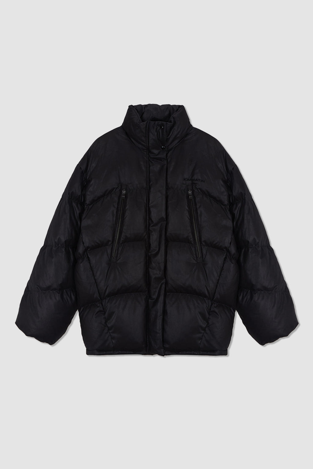 [matinkim] Zipper Detail Goose Down Jumper IN Black