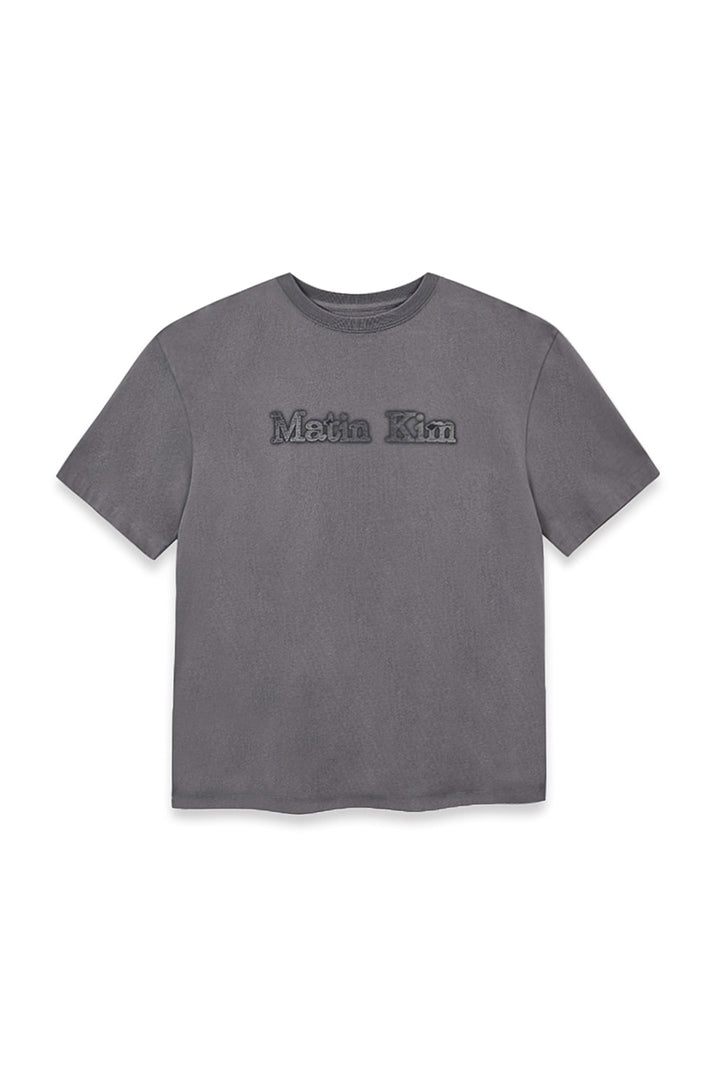 Matinkim Vintage Logo Graphic Top IN Charcoal