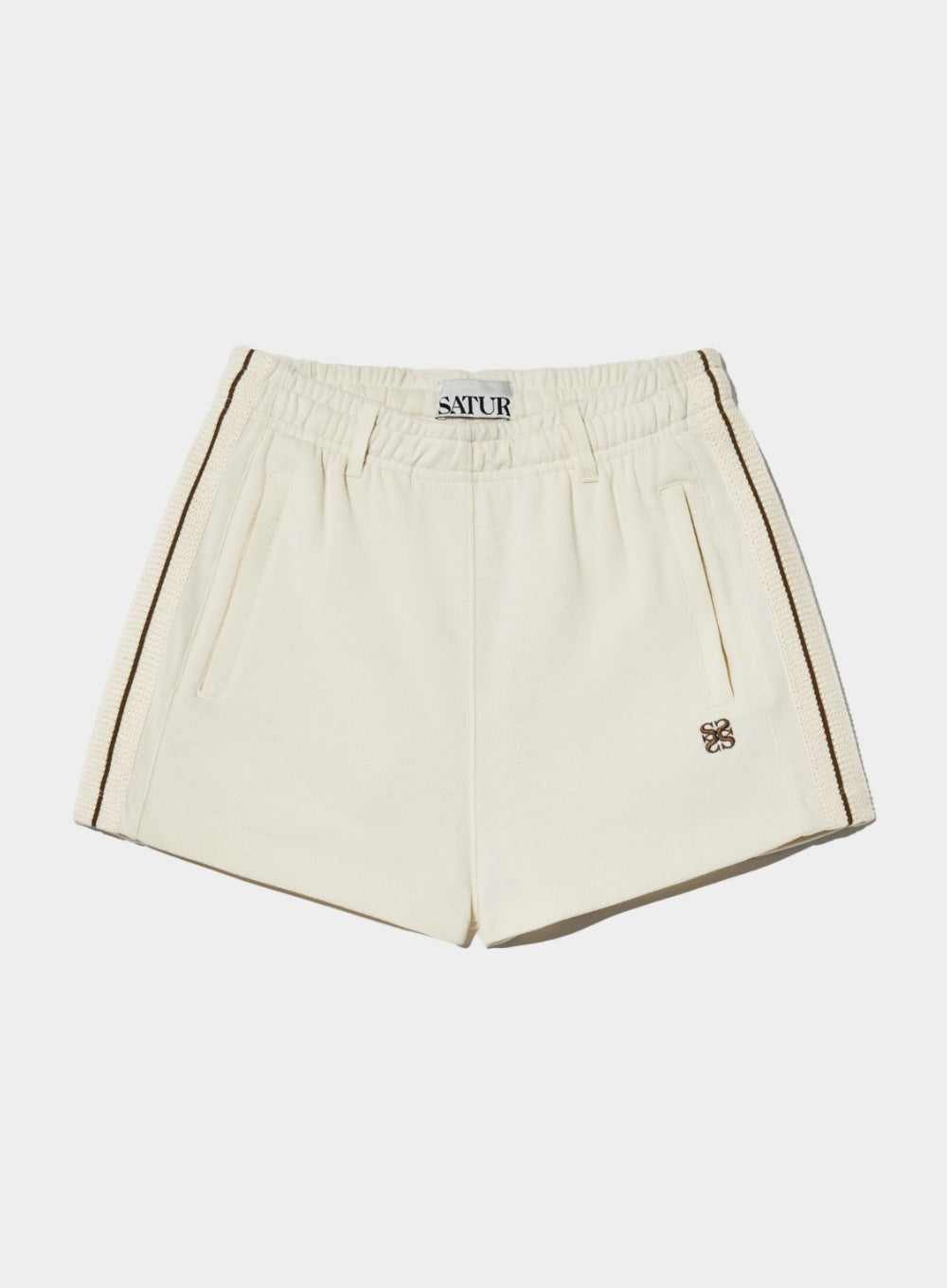 [satur] (W) Lawton All Day Track Shorts - Resort Cream
