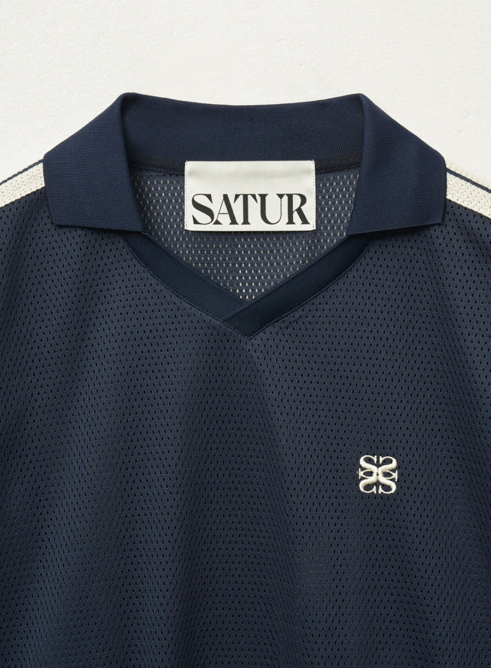 [satur] Lausanne Mesh Football Shirt - Navy