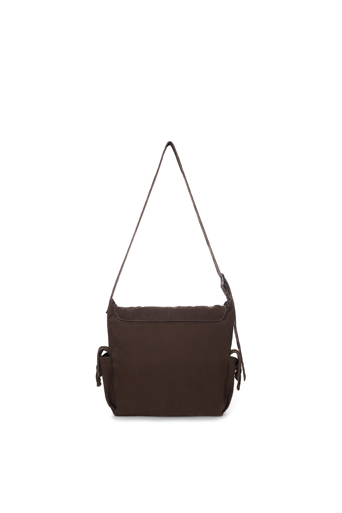 Matinkim Vintage Washed Cotton Messenger Bag IN Brown