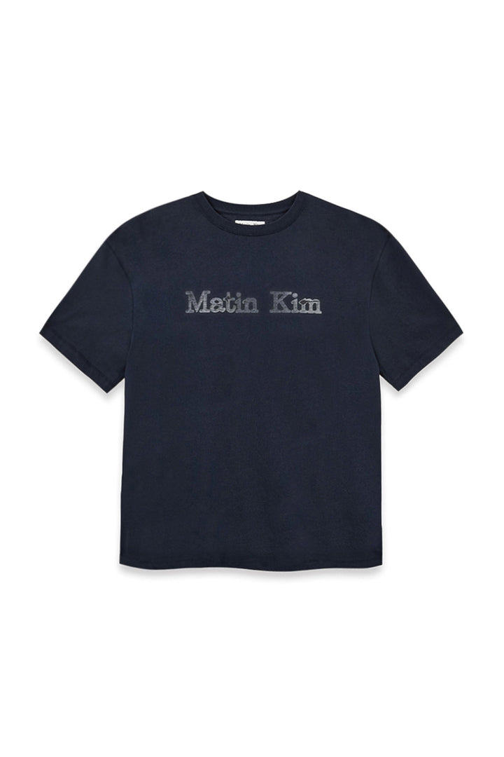 Matinkim Vintage Logo Graphic Top IN Navy
