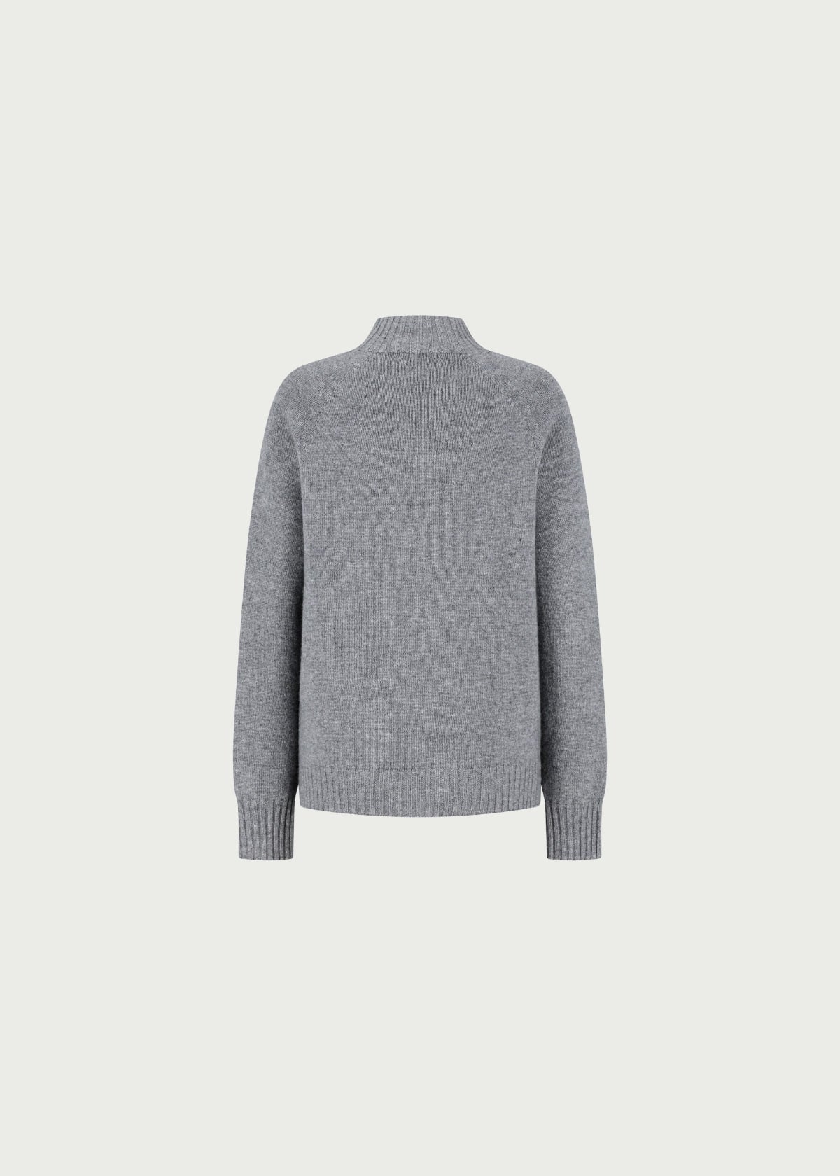 Depound cashmere blend mock neck pullover - grey