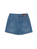 MLB Korea Women's Basic Small Logo Cargo Denim Wrap Skirt