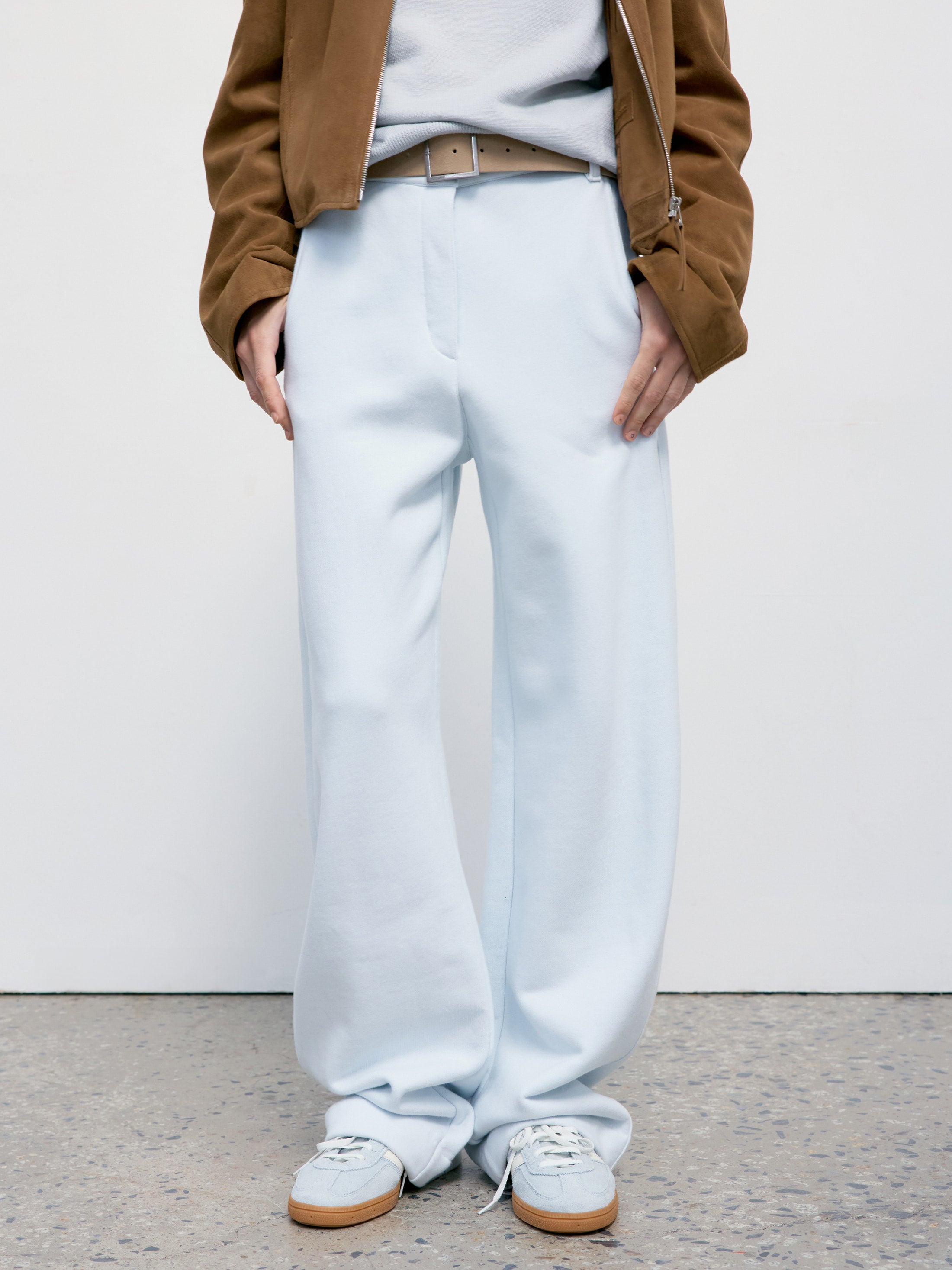 Low Classic Jersey Cocoon Fit Pants Light Blue