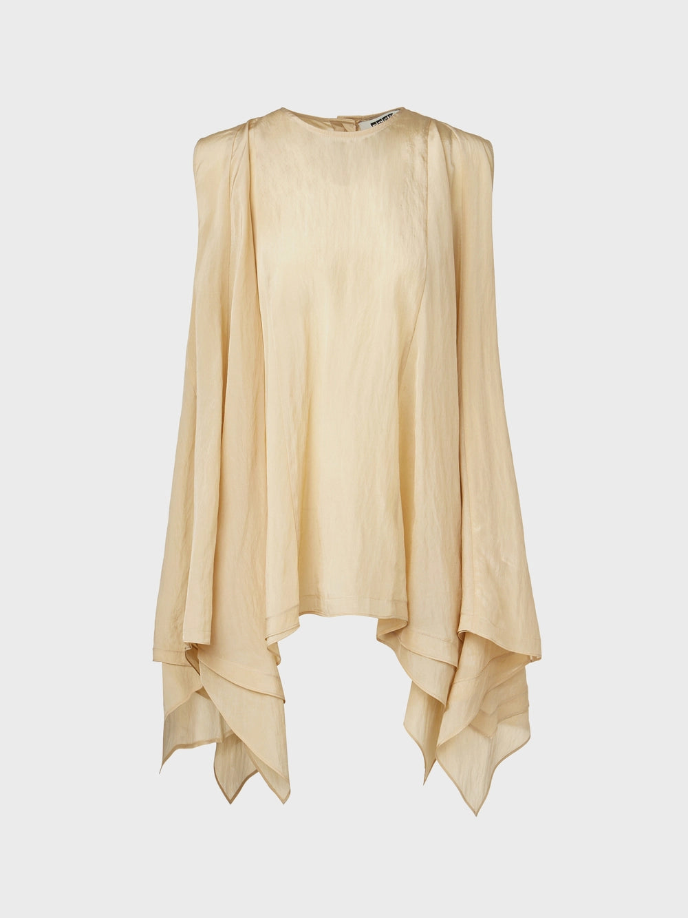 EENK Drape Sleeveless Blouse - Beige