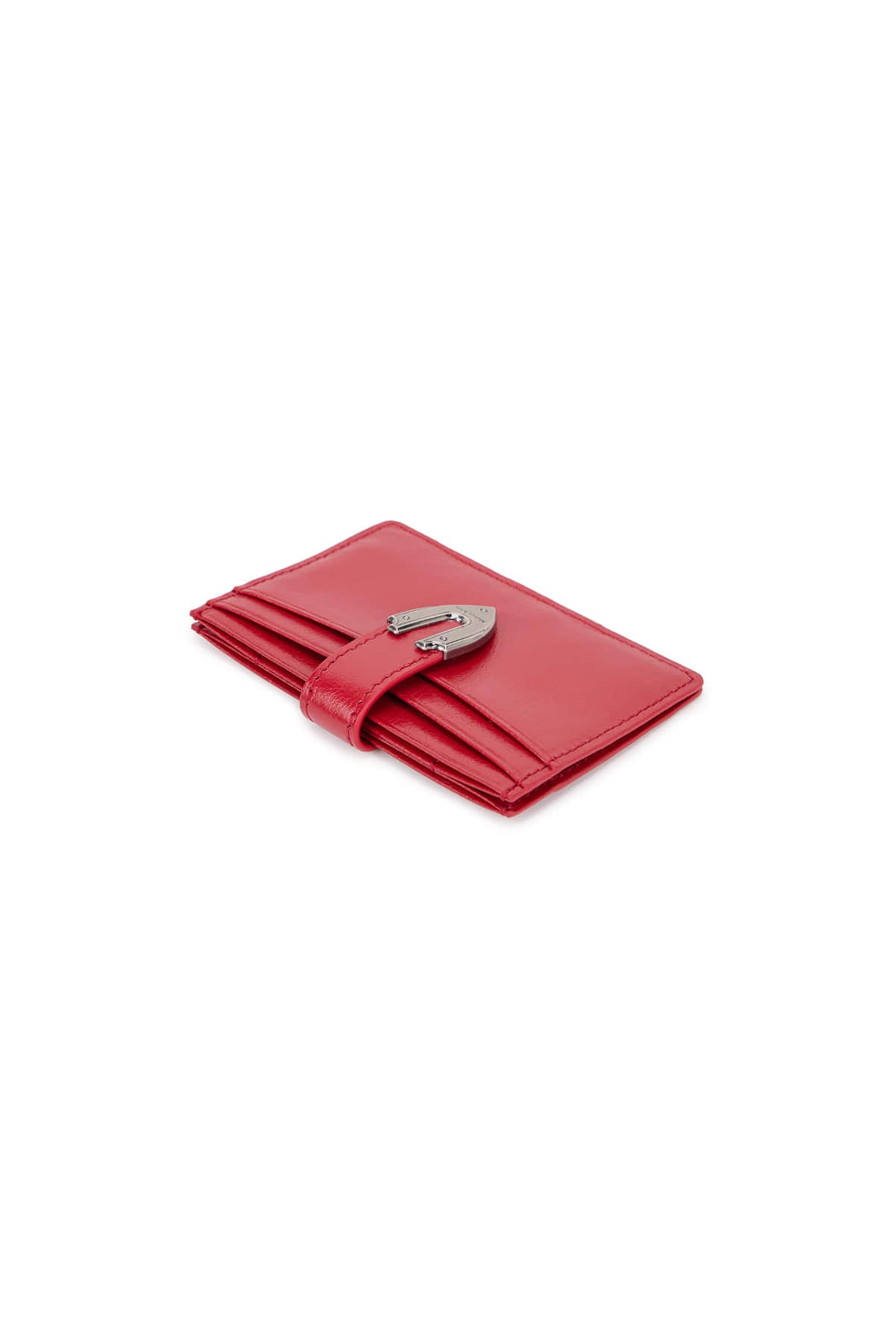 Matinkim Western Buckle Card Wallet IN Red