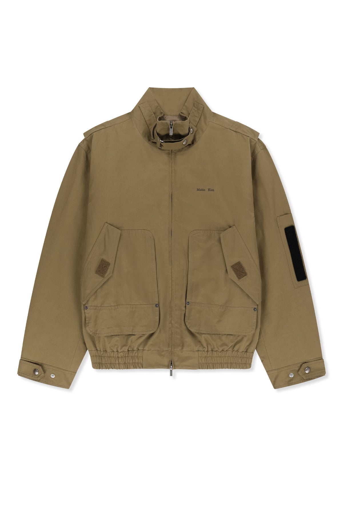 Matinkim Buckle High Neck Utility Jumper IN Khaki
