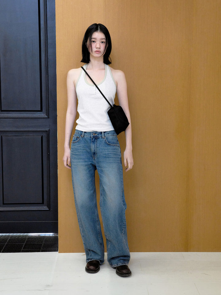 Low Classic Lc Soft Halterneck Sleeveless Oatmeal