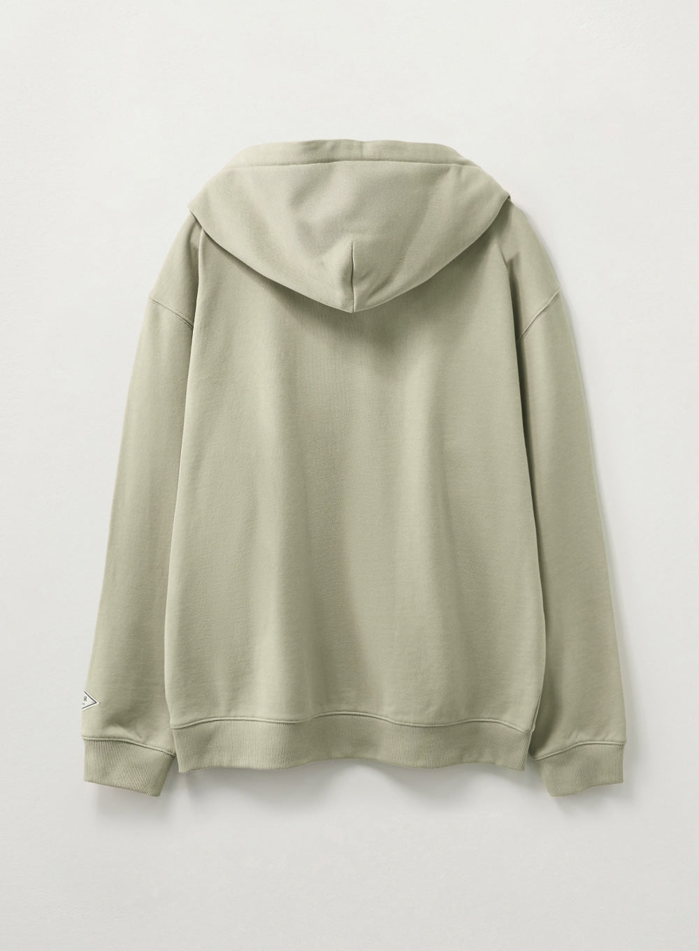 [satur] Satur Applique Round Neck Hoodie - Sage Green