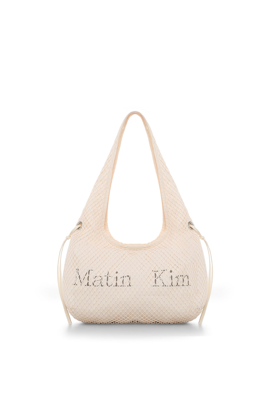 Matinkim Side Strap Mesh Mini Tote Bag IN Ivory