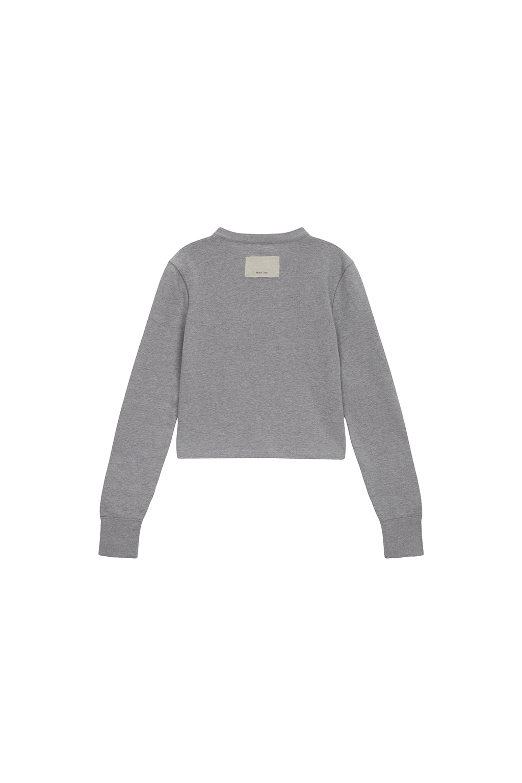 [matinkim] RIB POINT JERSEY CARDIGAN IN GREY