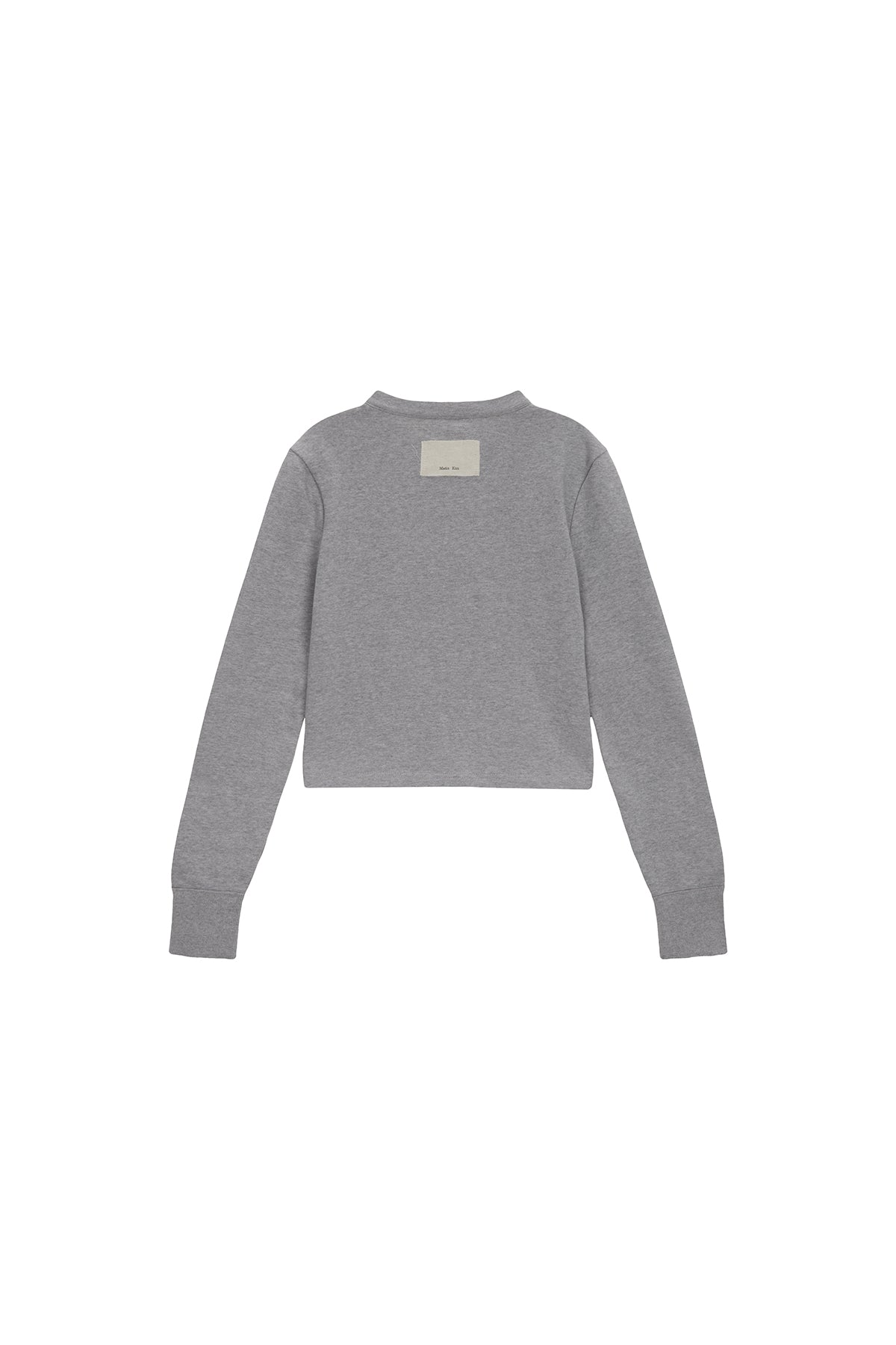 [matinkim] RIB POINT JERSEY CARDIGAN IN GREY