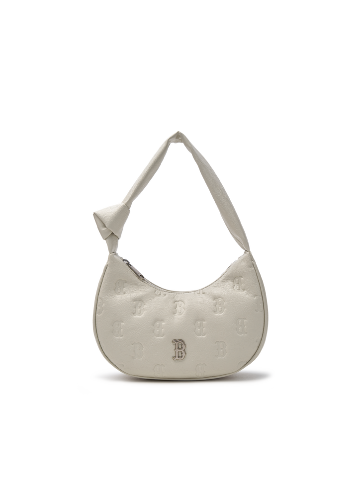 MLB Korea Classic Monogram Crack Embo Hobo Bag