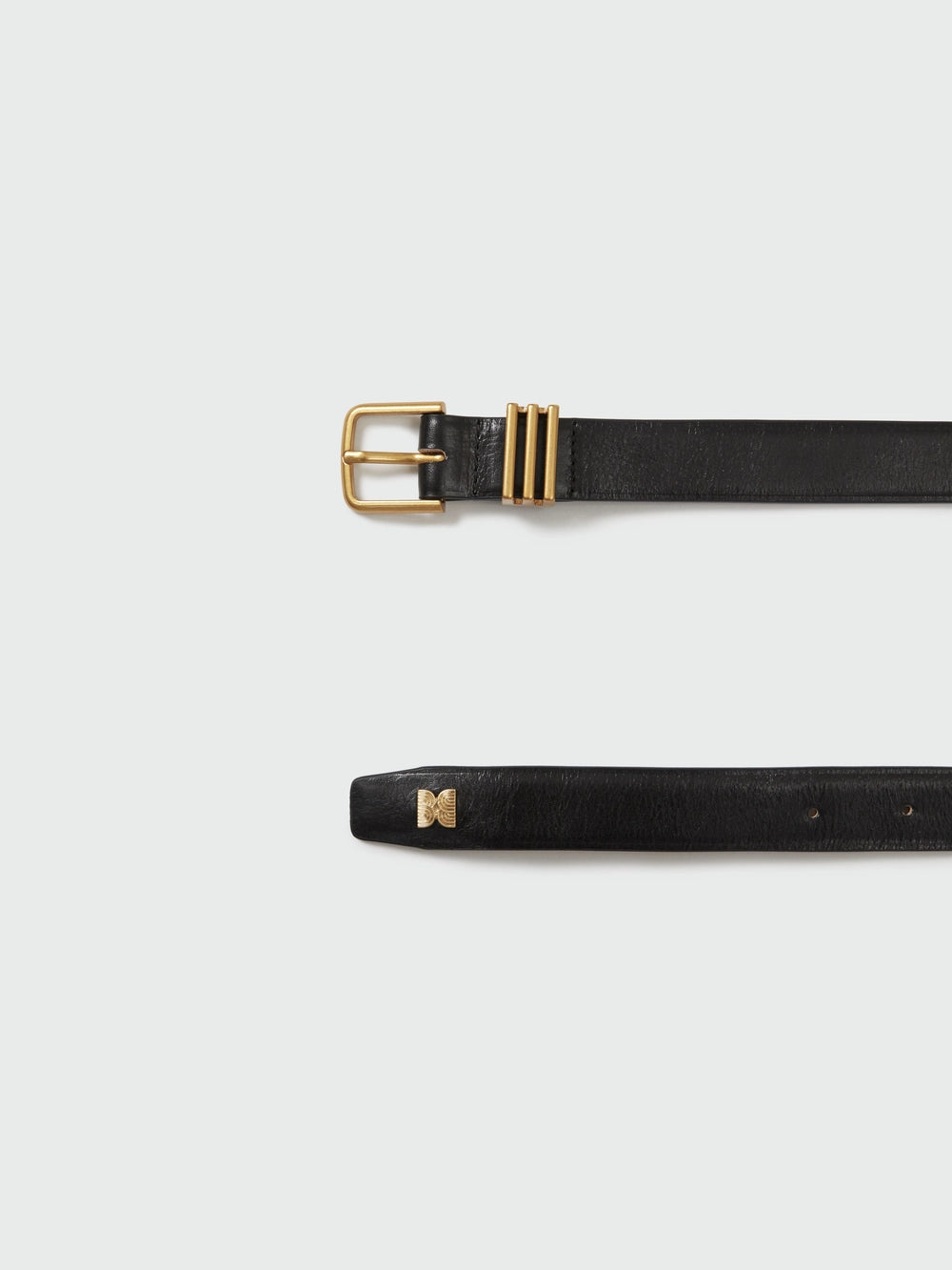 EENK Buckle Leather Belt - Black