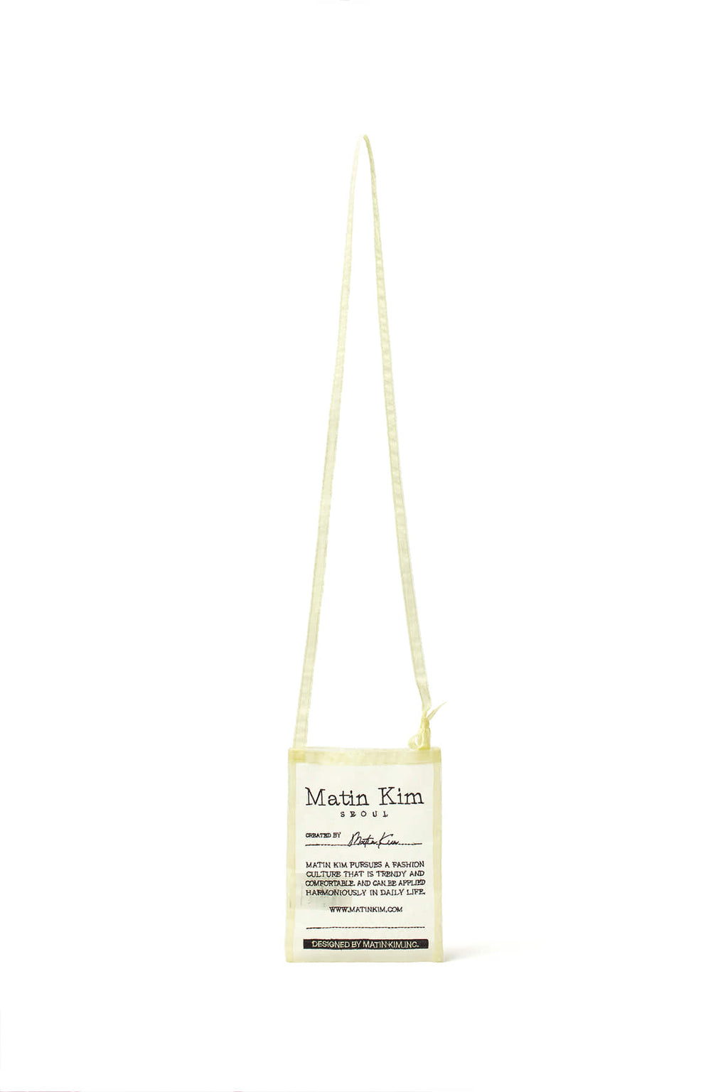 Matinkim Matin Kim Organza Mini Cross Bag IN Light Yellow