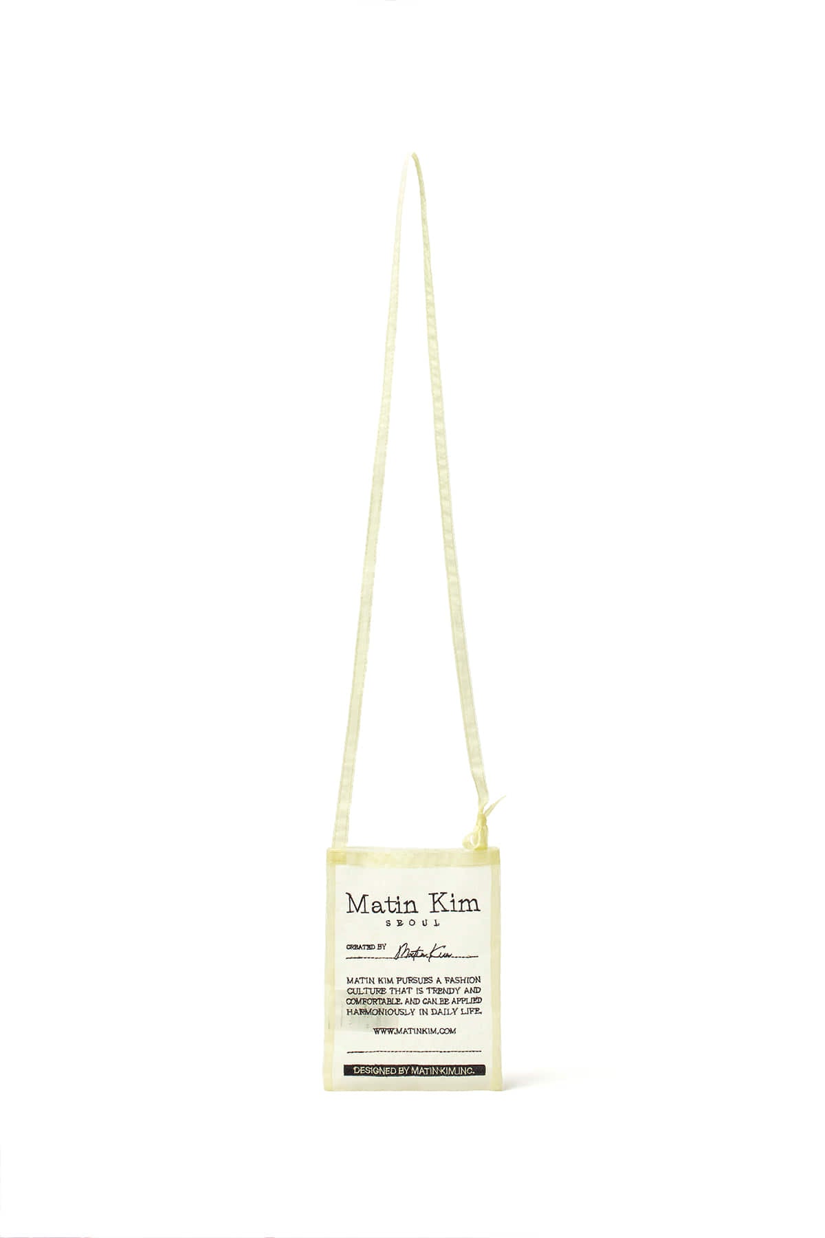 Matinkim Matin Kim Organza Mini Cross Bag IN Light Yellow