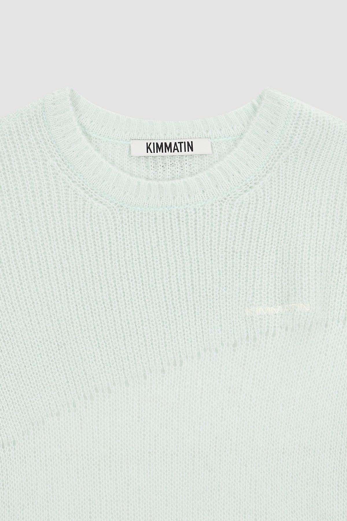 Matinkim Damage Detail Logo Pullover IN Mint